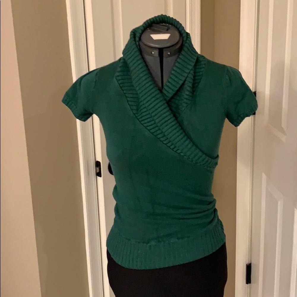 Green BCBG Maxazria Sweater, Size S fits like XS